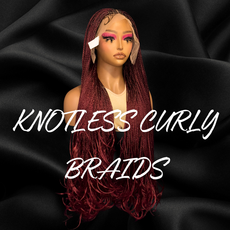KNOTLESS CURLY BRAIDED WIGS