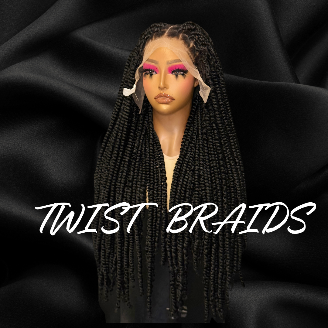 TWIST BRAIDED HUMAN HAIR WIGS