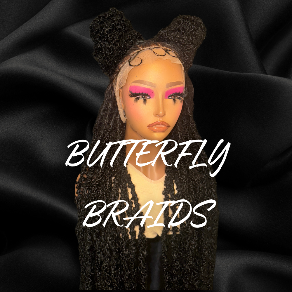 BUTTERFLY BRAIDED HUMAN HAIR WIGS